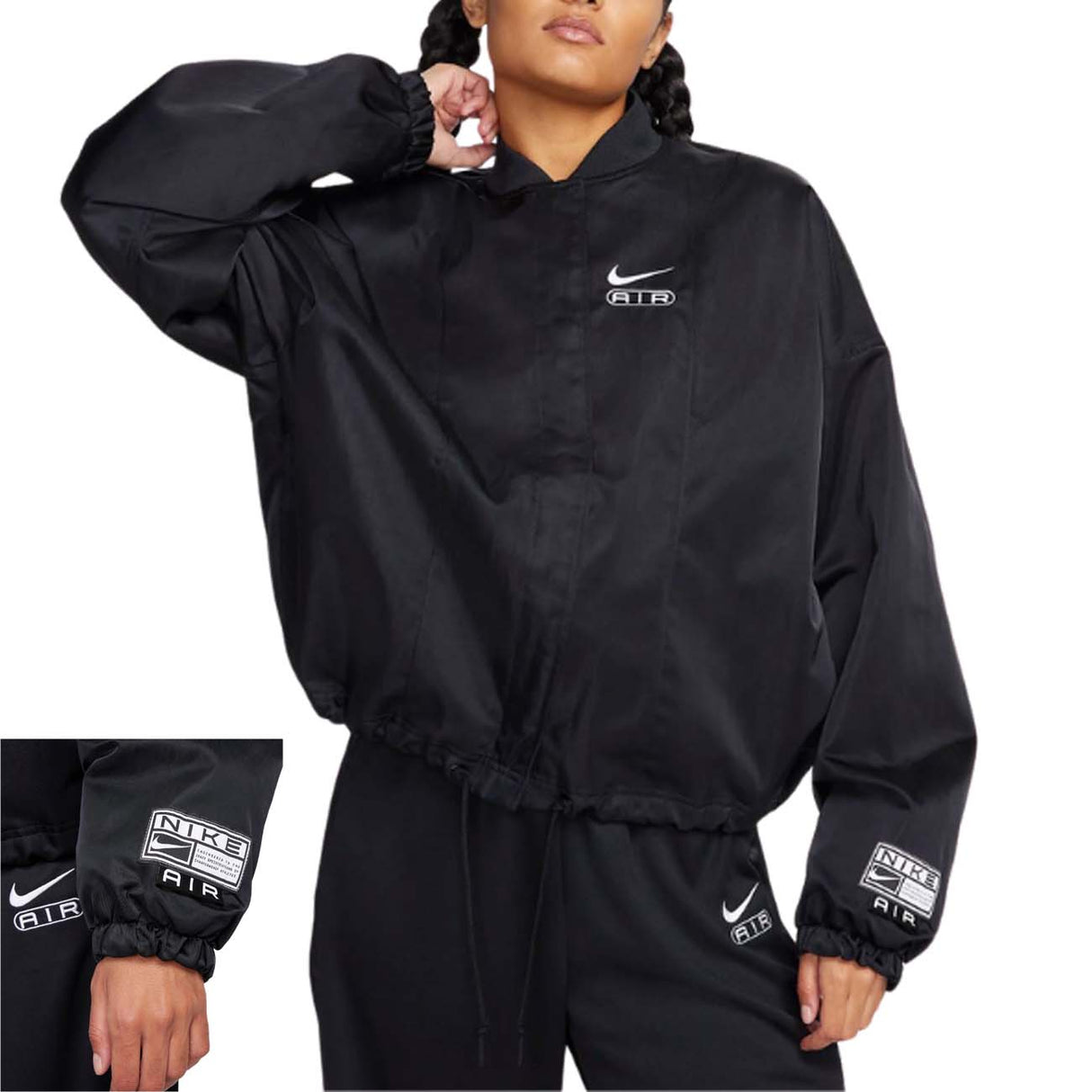 GIUBBOTTO DONNA NIKE FN1908 010 AIR NERO