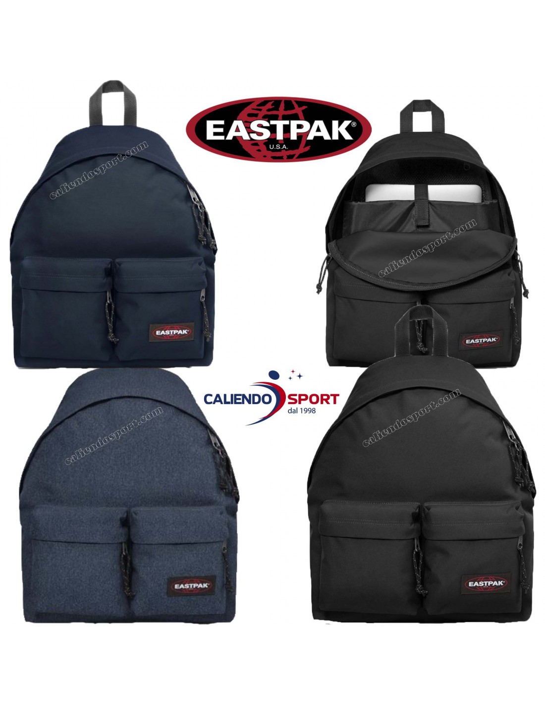 Eastpak Padded Pak'R Rucksack Schule Freizeit Sport Tasche EK620 Backpack 