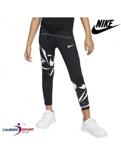 Nike Leggings vita alta con logo Black / White CZ8528-010