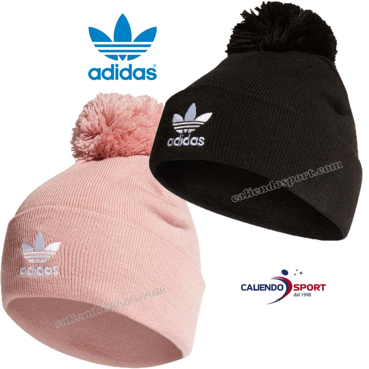 ADIDAS ED5719 BLACK ED8721 PINK ADICOLOR BOBBLE HAT