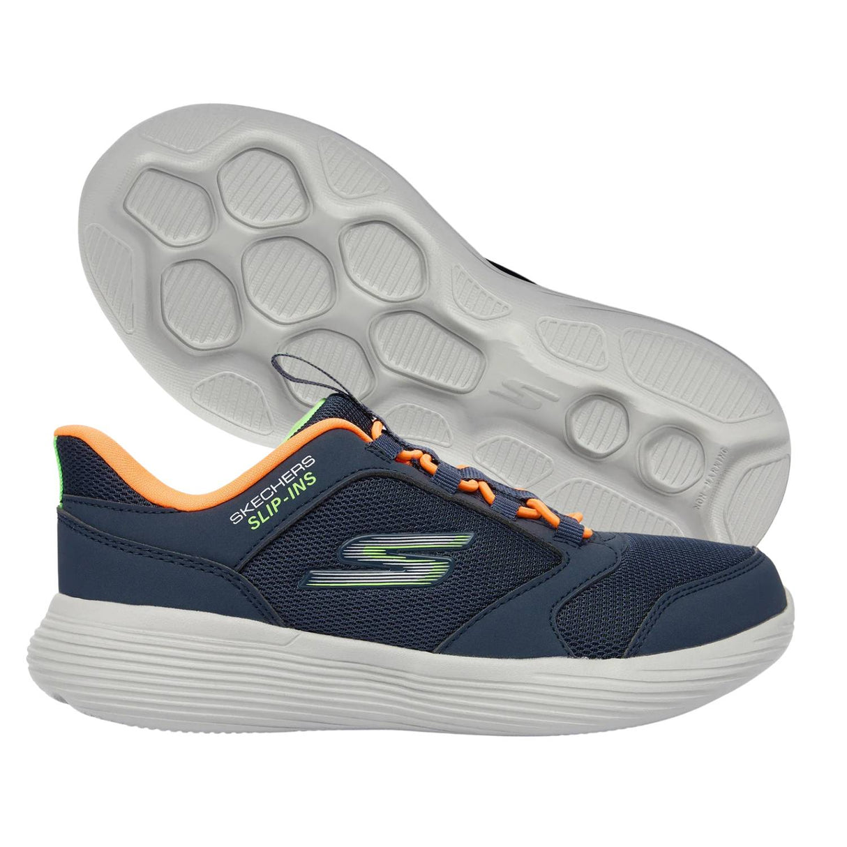 SCARPA BAMBINI SKECHERS 403899L NVOR SLIP INS GO RUN 400 TURBO BRISK