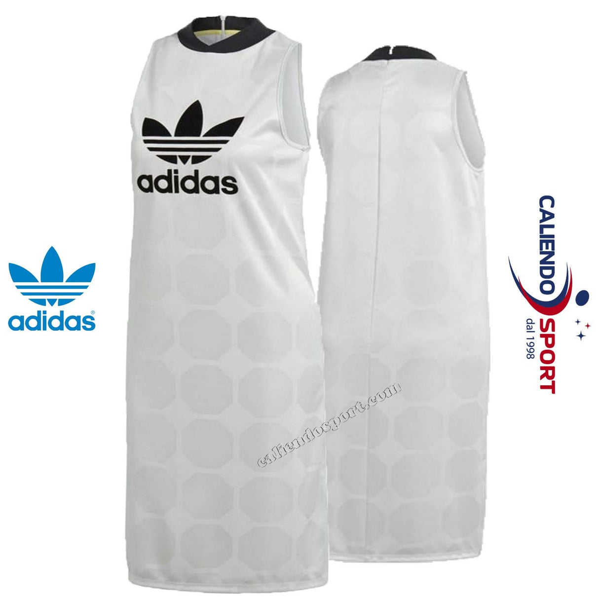 ADIDAS ORIGINALS CE3722 FSH L DRESS WOMEN'S WHITE SLEEVELESS