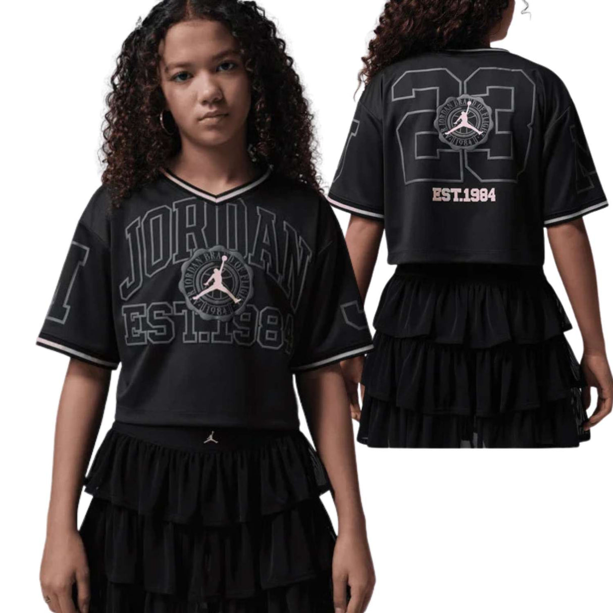 T-SHIRT RAGAZZE JORDAN 45F886 023 SECRET DIARY CROPPED CORTA