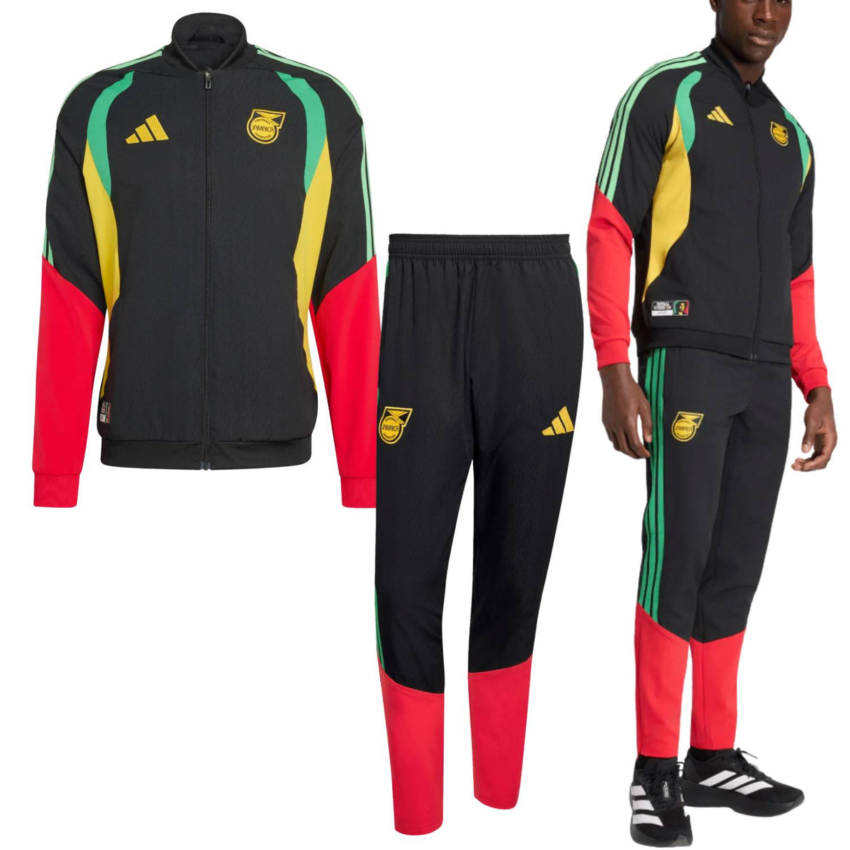 GIACCA+PANTALONE JAMAIACA ADIDAS KB3363 KB3374 TIRO