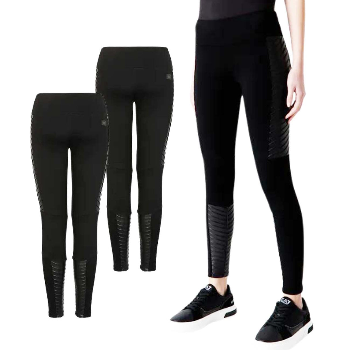 LEGGINGS DONNA ARMANI EA7 I23 6RTP73 TJRLZ NERO