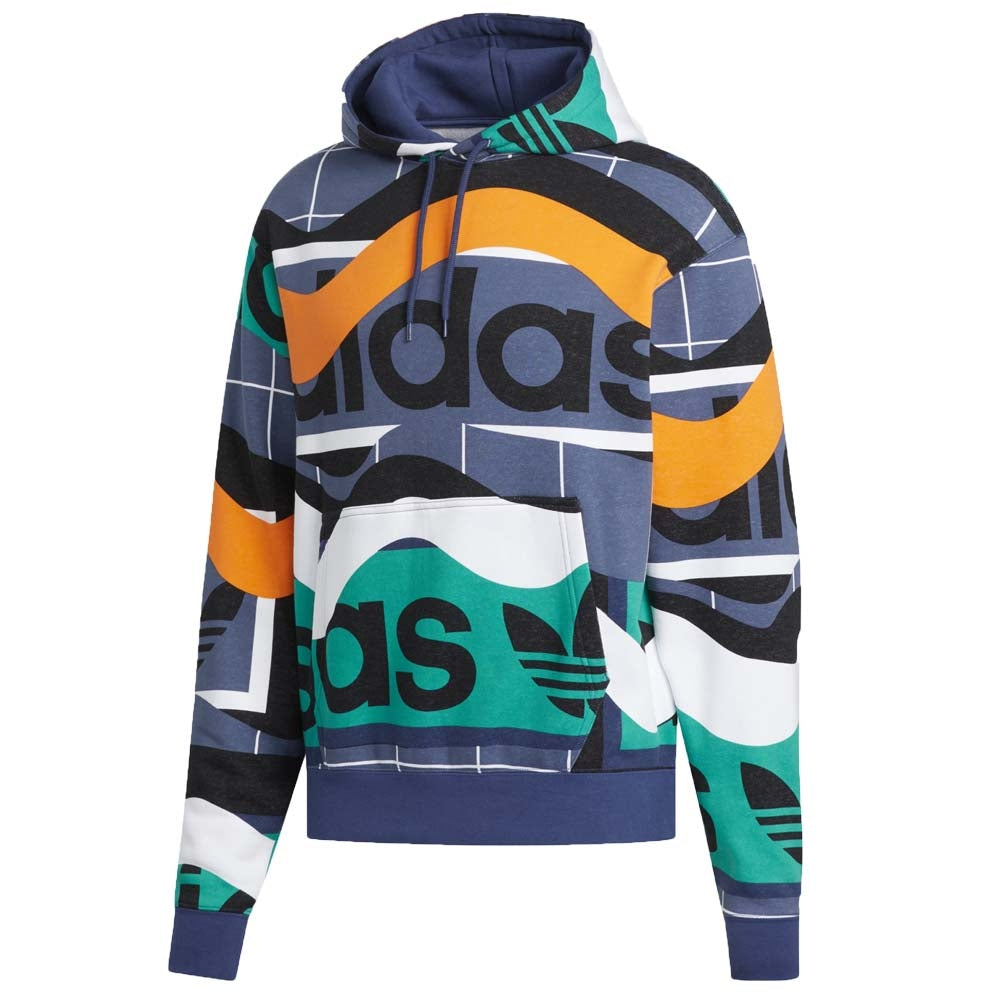 ADIDAS FM1566 FM1569 PRINT HOODIE ORIGINALS FLEECE COTTON