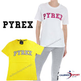 T-SHIRT PYREX DONNA 40024 COTONE GIALLO BIANCO