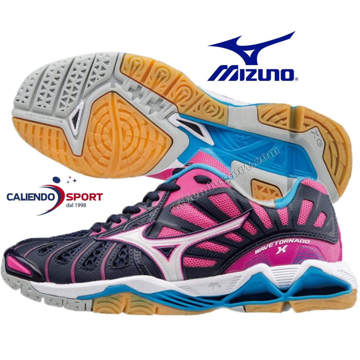 MIZUNO VOLLEYBALL SHOES V1GC161272 WOMEN WAVE TORNADO X SPORT VOLLEYBALL