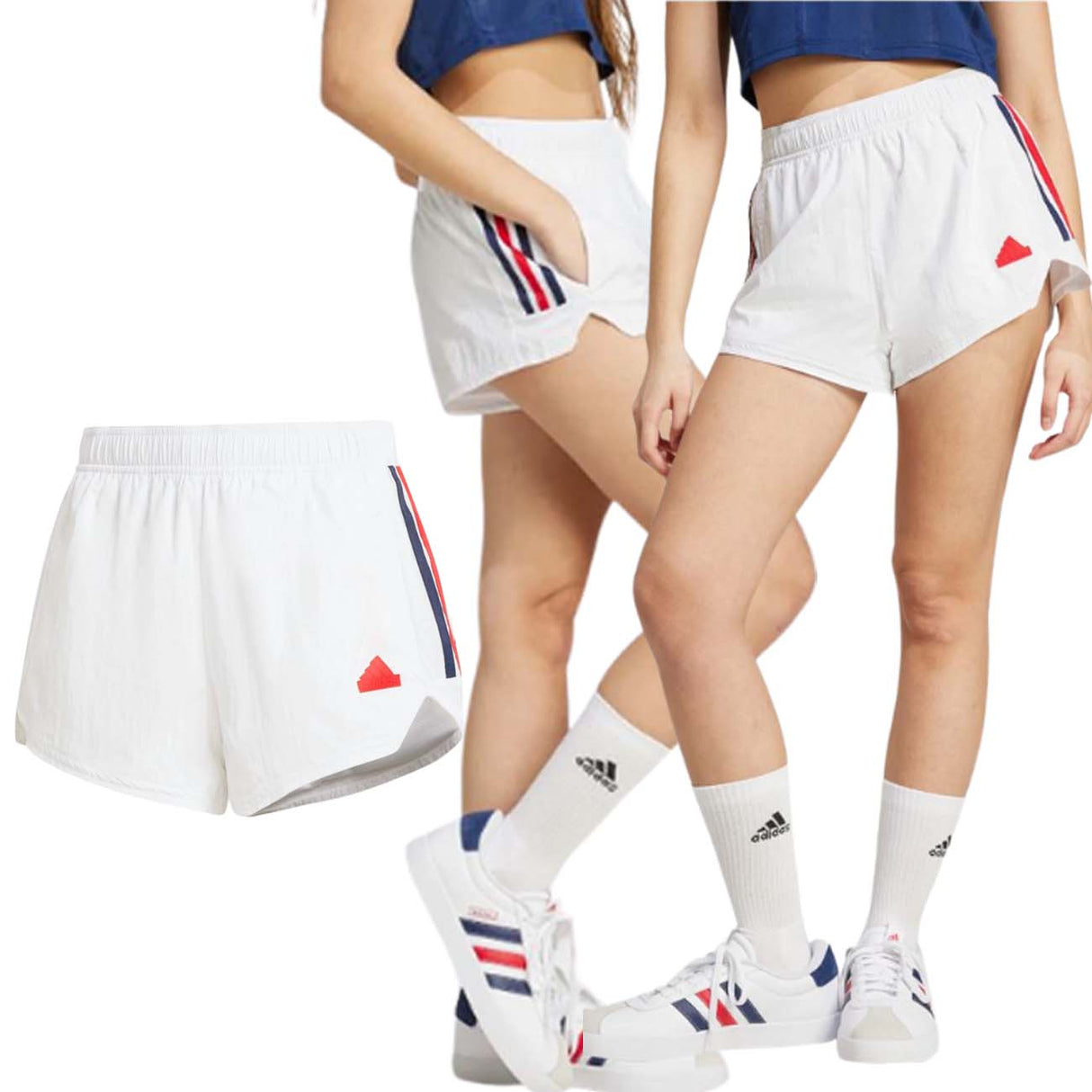 PANTALONCINO DONNA ADIDAS IZ2078 TIRO BIANCO