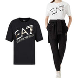 WOMEN'S T-SHIRT 6LTT35 TJFKZ LOGO COTTON