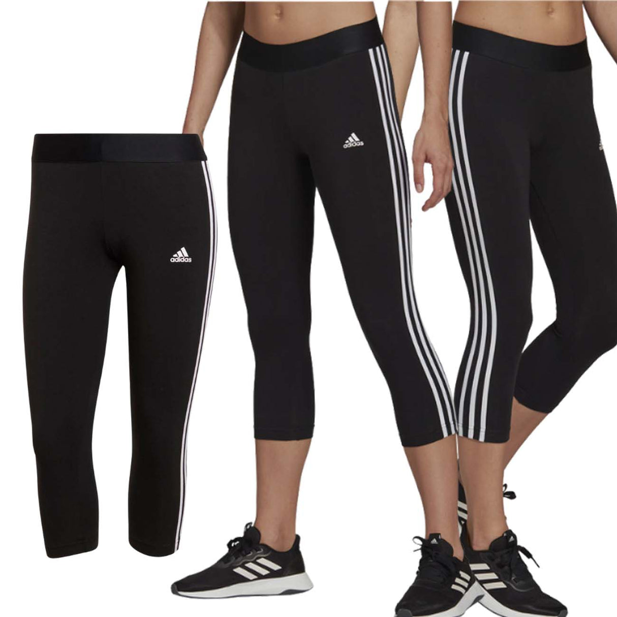LEGGINGS DONNA ADIDAS HG5880 3/4 ECO NERO