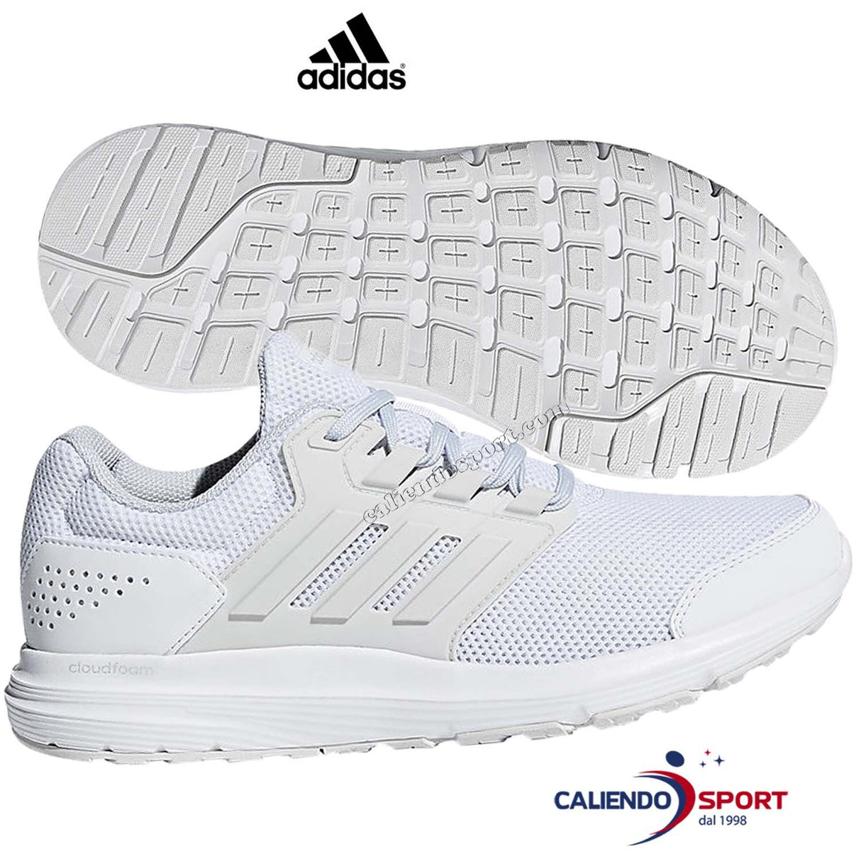 ADIDAS WOMEN'S SHOES B43832 WHITE GALAXY 4 RUNNING GYM SPORT