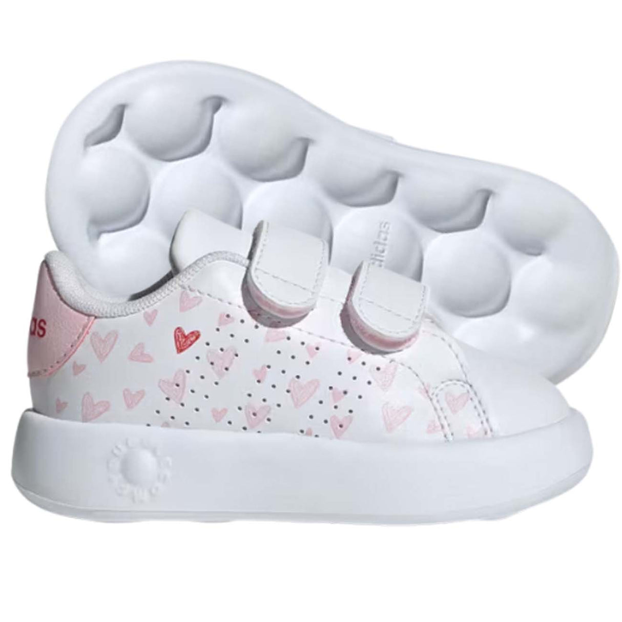 SCARPA BAMBINE ADIDAS ID5289 ADVANTAGE BIANCO STRAPPO