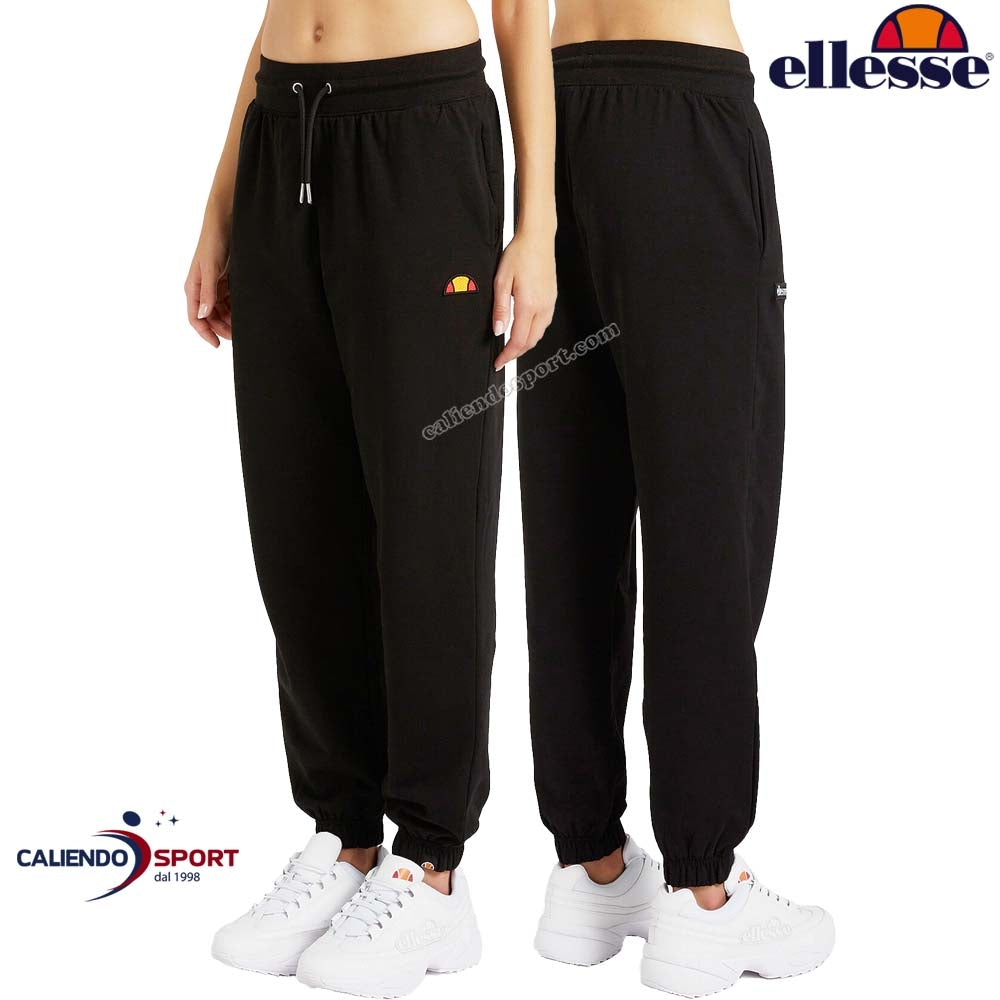 PANTALONE ELLESSE EHW300W20 COTONE GARZATO NERO