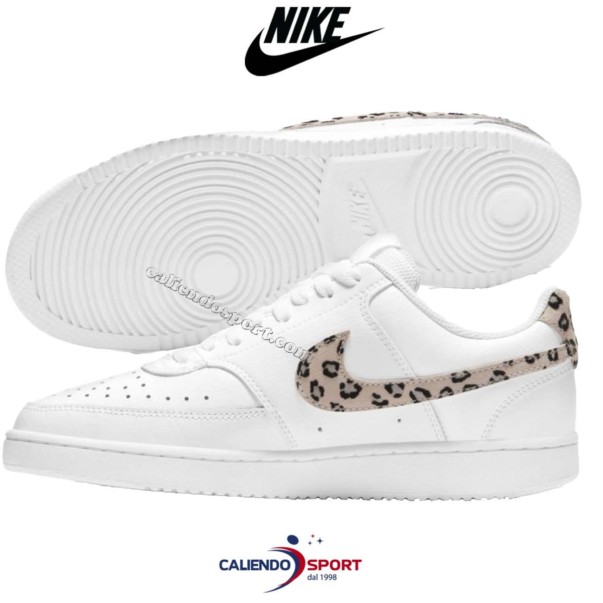 SCARPA NIKE DD9665 100 COURT VISION LOW BIANCO