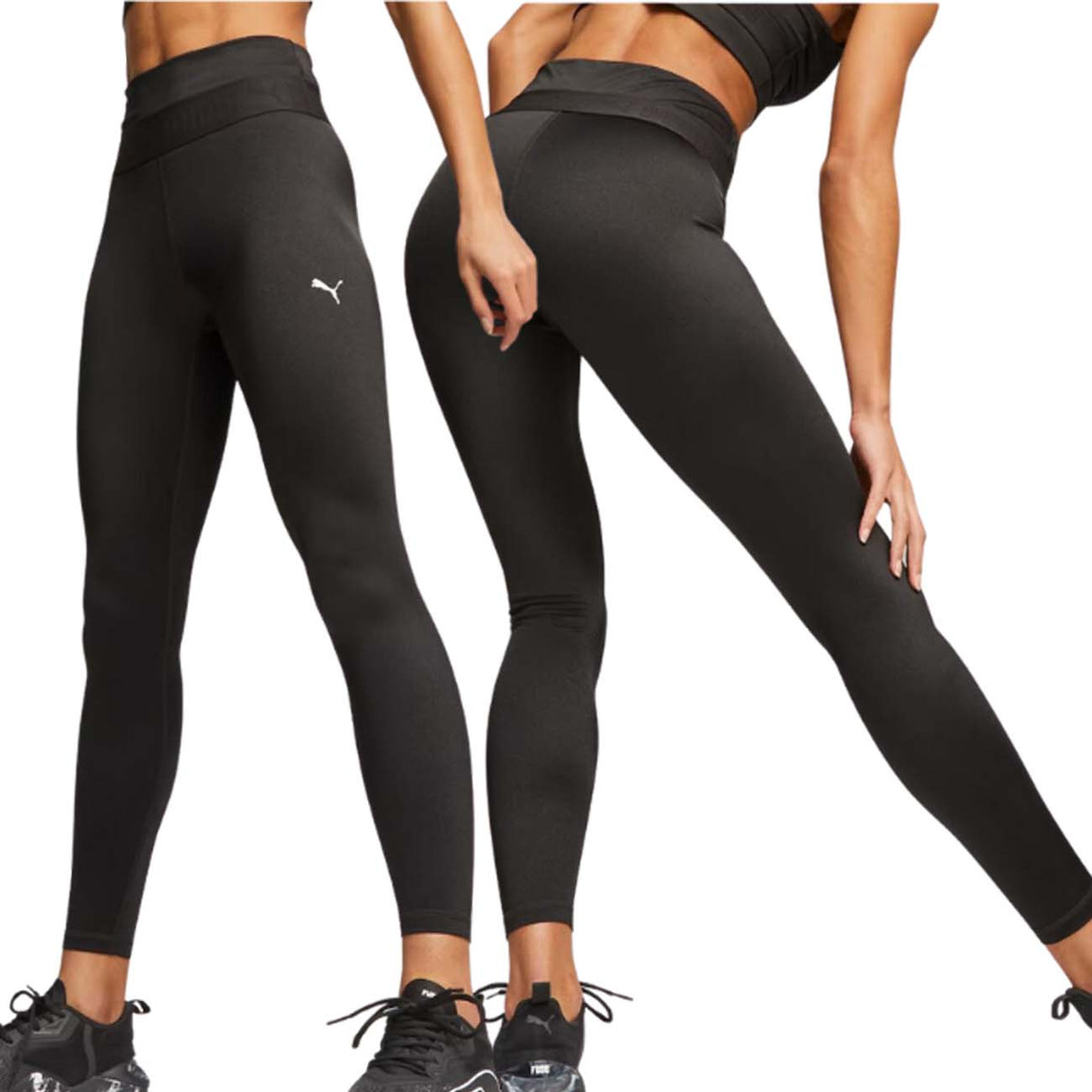 LEGGINGS DONNA PUMA 523873 01 STRONG SHINE 7/8 NERO