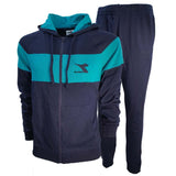 SURVÊTEMENT HOMME DIADORA 179371 BLEU NOIR COTON BROSSÉ