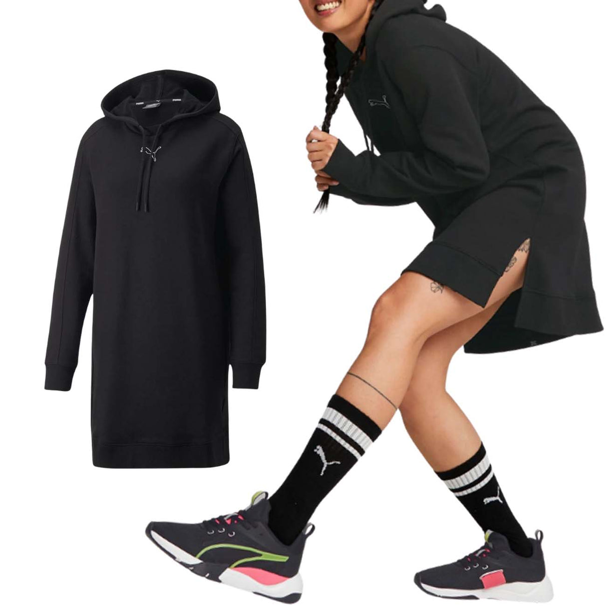 ROBE EN COTON BROSSÉ PUMA 670817 HER