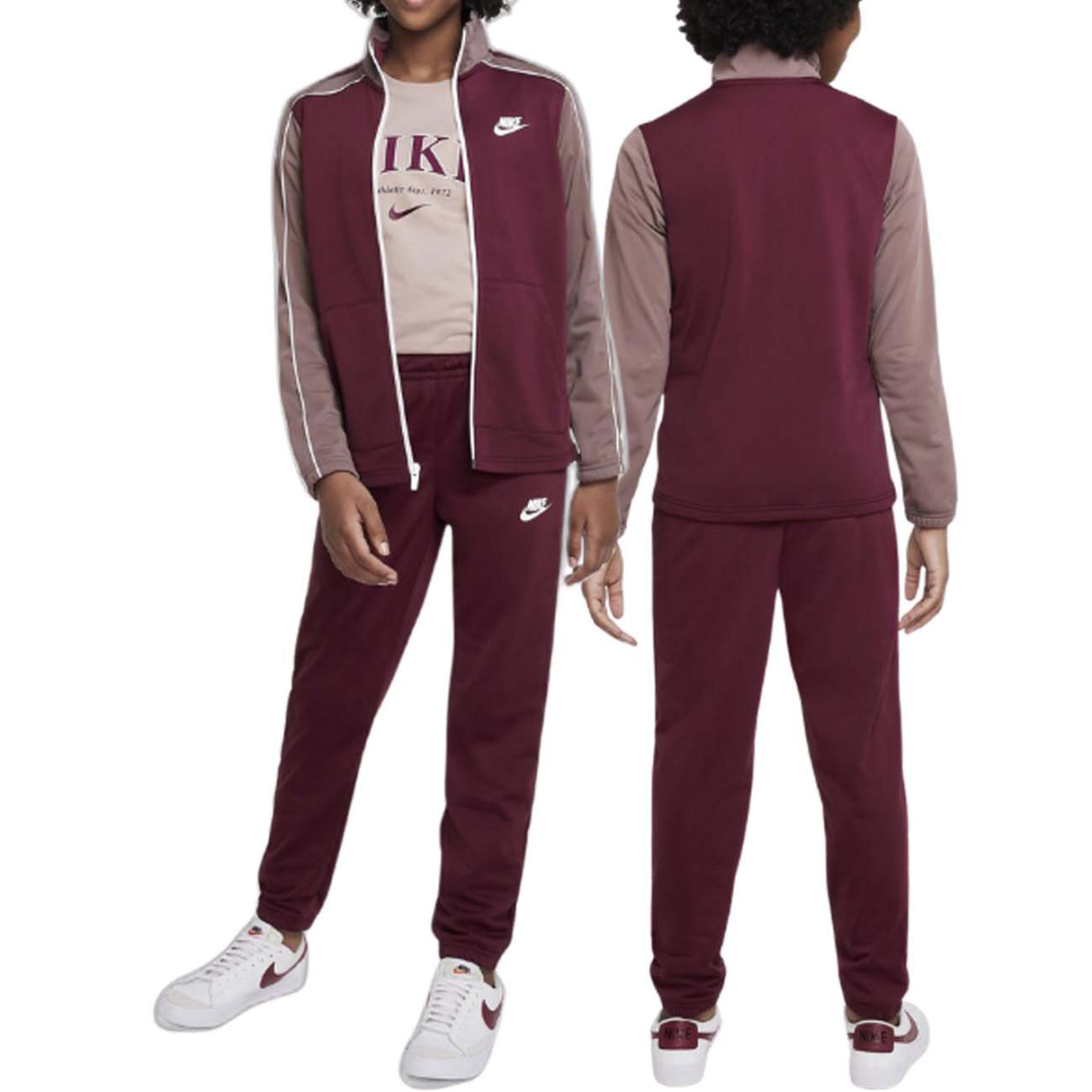 TUTA NIKE RAGAZZI DH9661 681 BORDO' ACETATO