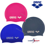 ARENA JUNIOR 91670 CLASSIC CASQUETTE SILICONE BLEU FUCHSIA DENIM PISCINE MER PLONGÉE NATATION