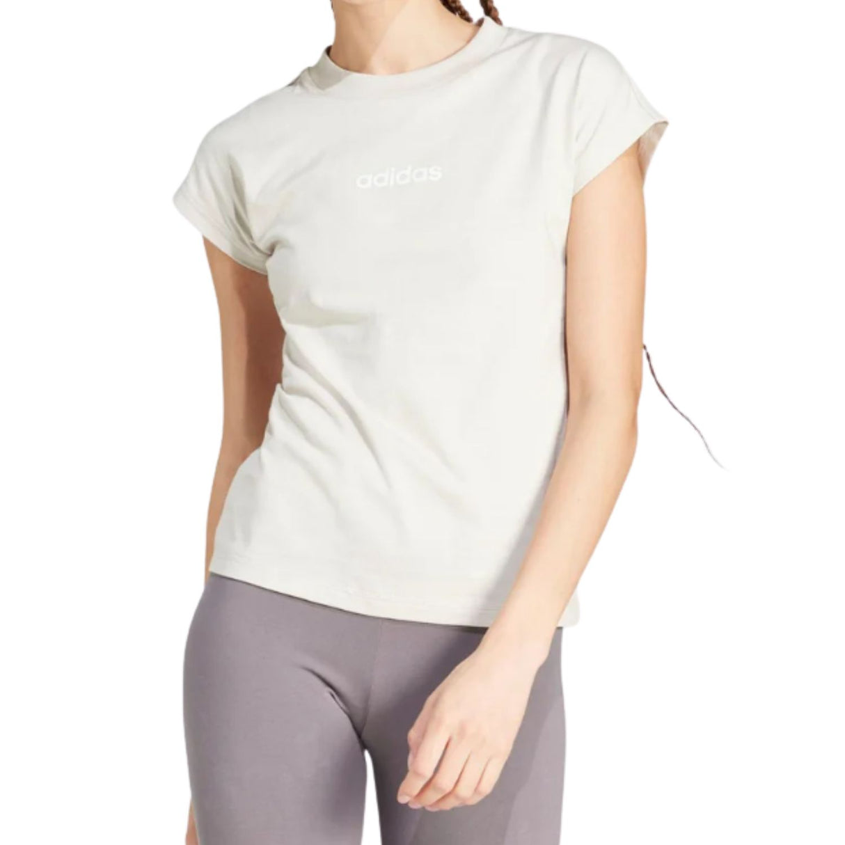 T-SHIRT DONNA ADIDAS JC5819 COTONE BEIGE