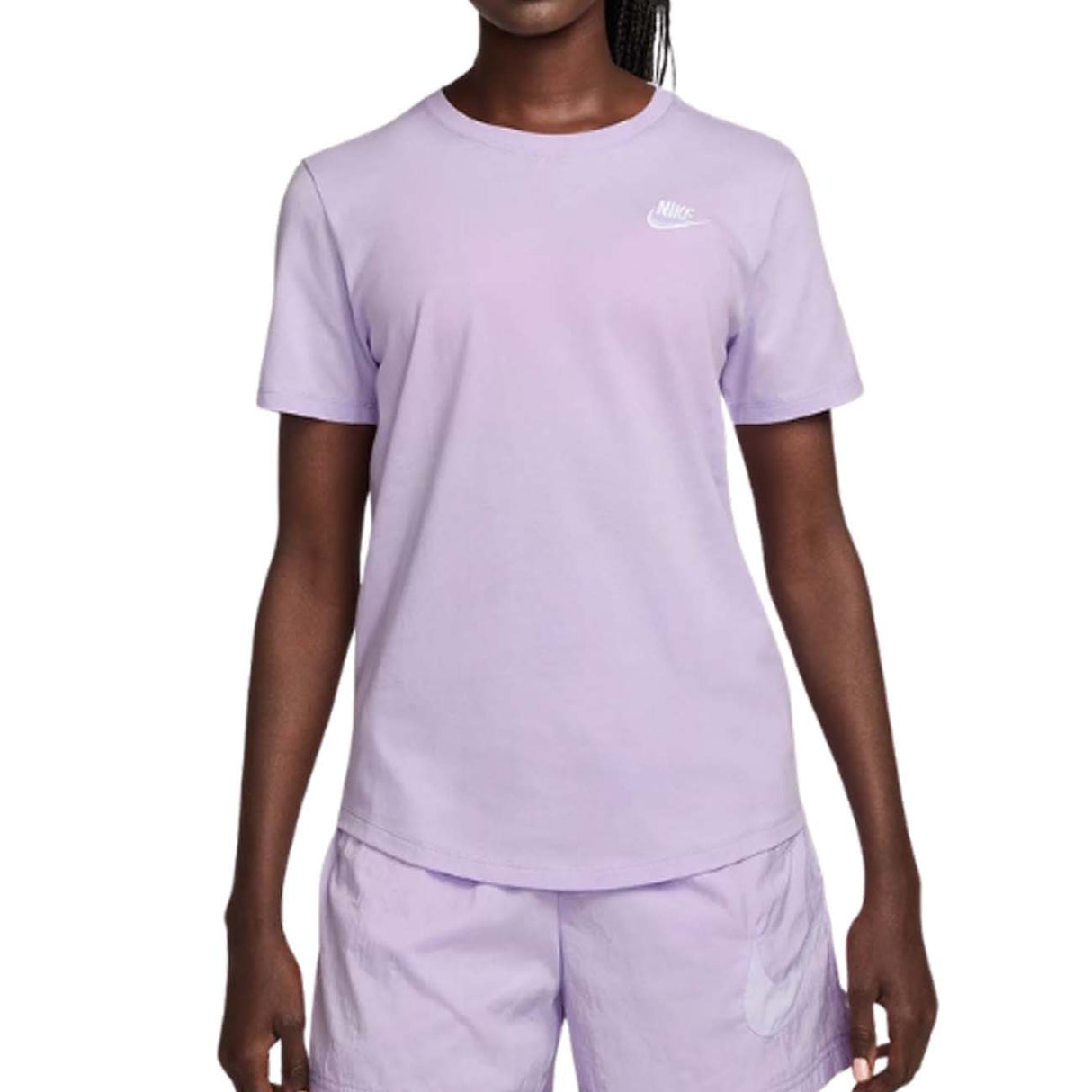 T-SHIRT DONNA NIKE DX7902 511 ESSENTIALS CLUB VIOLA