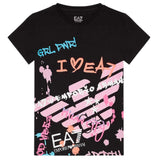 GIRLS T-SHIRT ARMANI EA7 6LFT12 FJDZZ COTTON