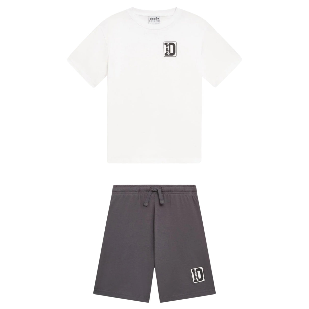 COMPLETO BAMBINI DIADORA 182870 20002 SPRTS II COTONE BIANCO GRIGIO