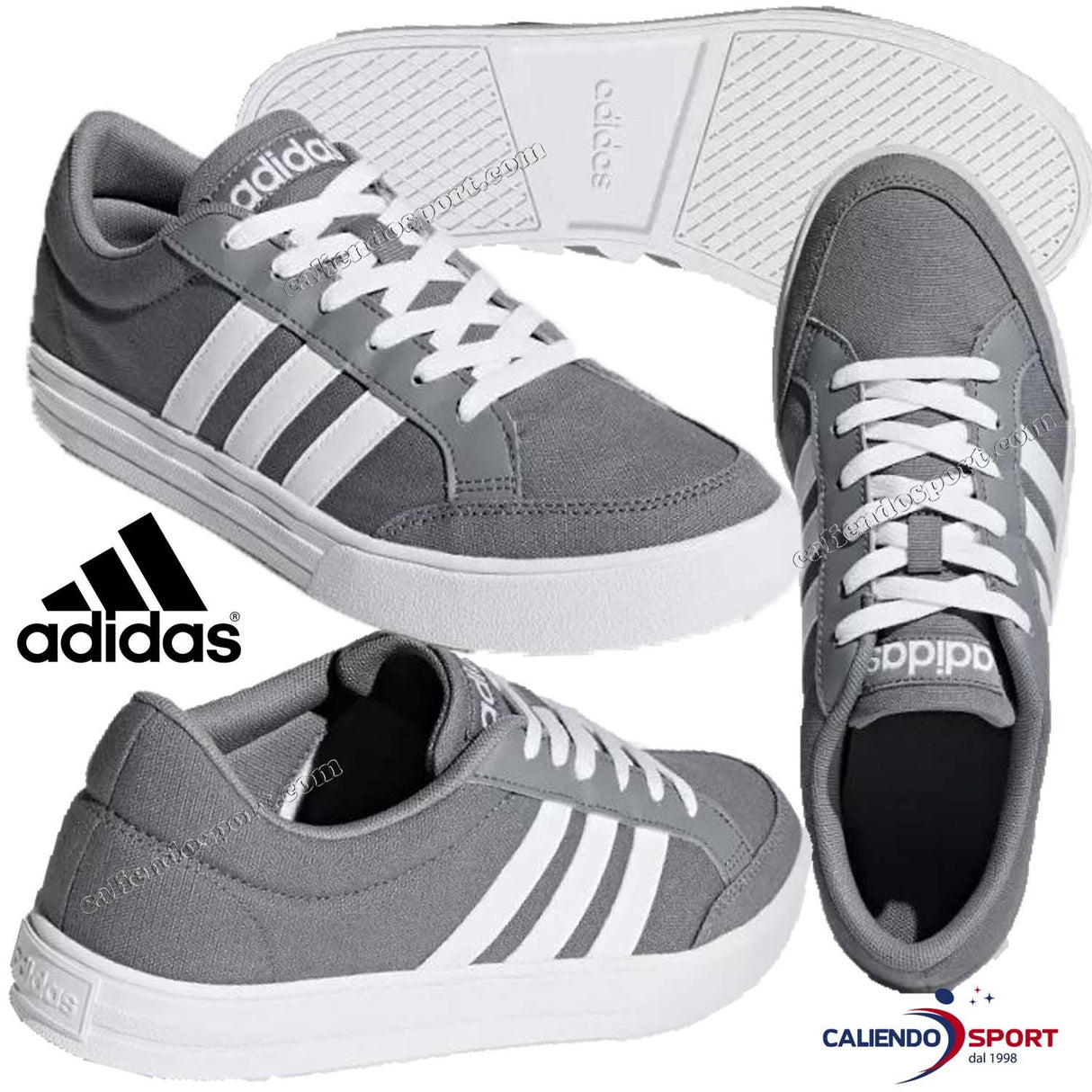 SCARPA ADIDAS UOMO AW3892 VS SET GRIGIO SPORT SNEAKER BASSA
