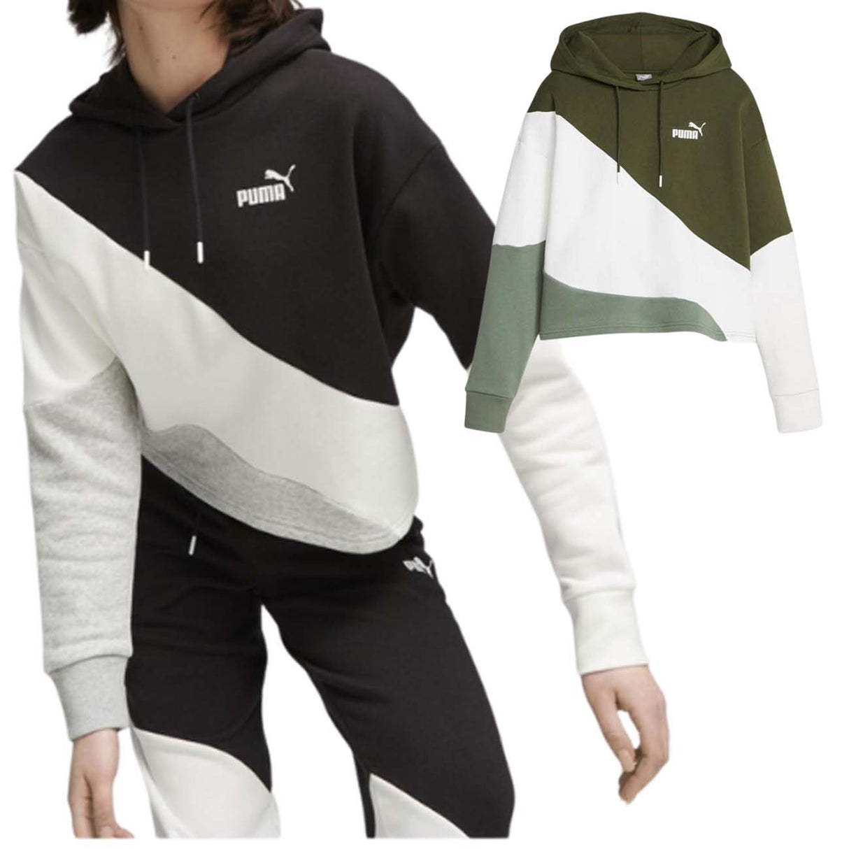 FELPA DONNA PUMA 623259 POWER CAT COTONE FELPATO