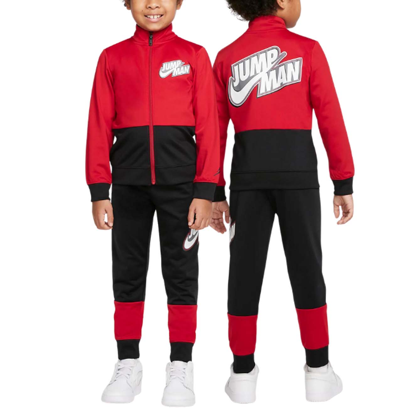 jordan black and red tracksuit