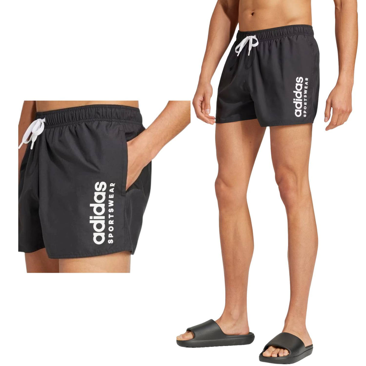 COSTUME ADIDAS JC9924 ESSENTIALS NUOTO NERO