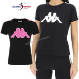 T-SHIRT AMIE AVEC BANDE DE LOGO KAPPA 304M530