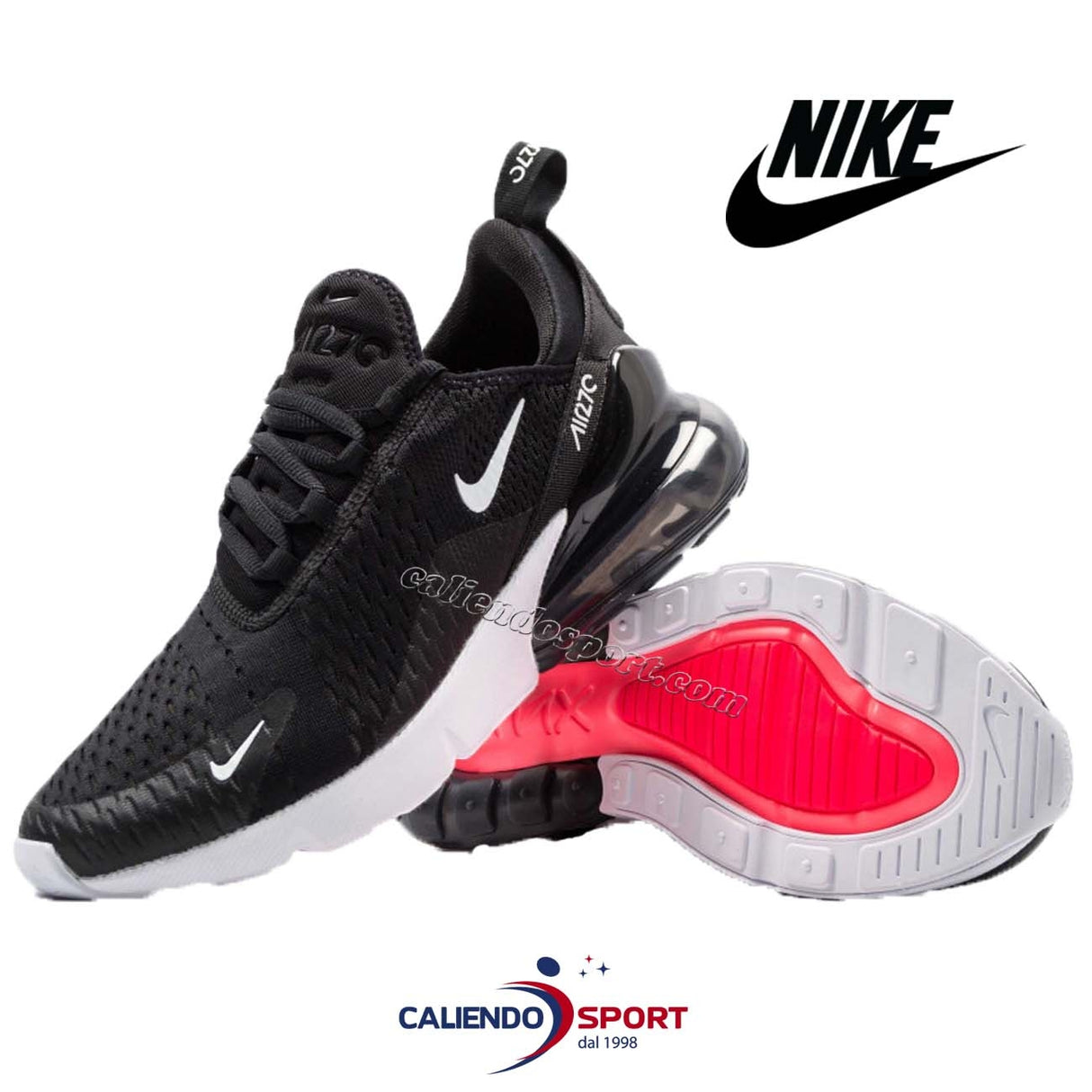 SCARPA NIKE AIR MAX 270 AH8050 02 NERO
