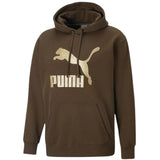 PUMA 537035 METALLIC COTTON FLEECE SWEATSHIRT