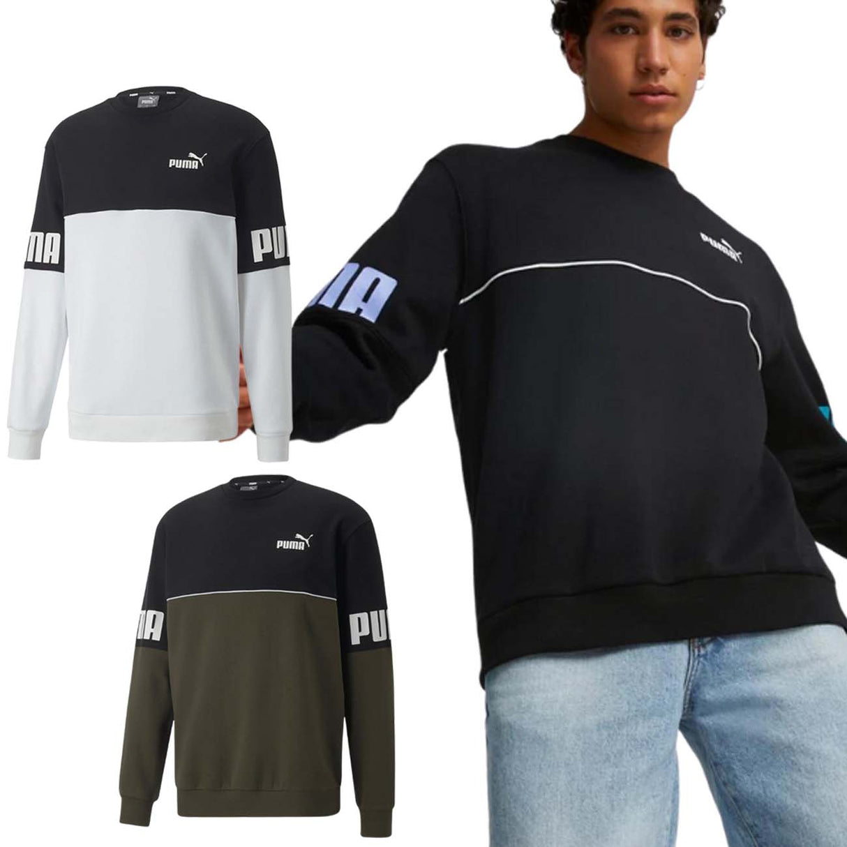 PUMA 849803 POWER COTTON FLEECE SWEATSHIRT