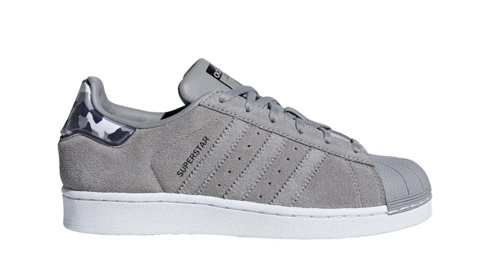 CHAUSSURES FEMMES B37262 B37261 ADIDAS ORIGINALS SUPERSTAR J BASKETS BASSE ROSE GRIS