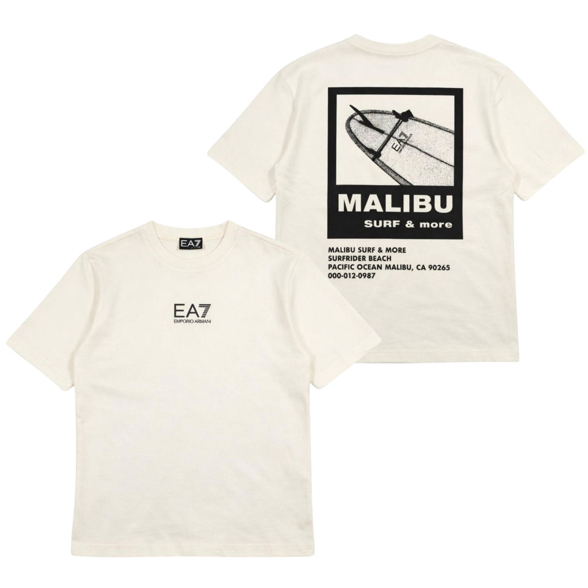 T-SHIRT BAMBINI ARMANI EA7 E26 7B000290 AF13244 U0004 BEIGE