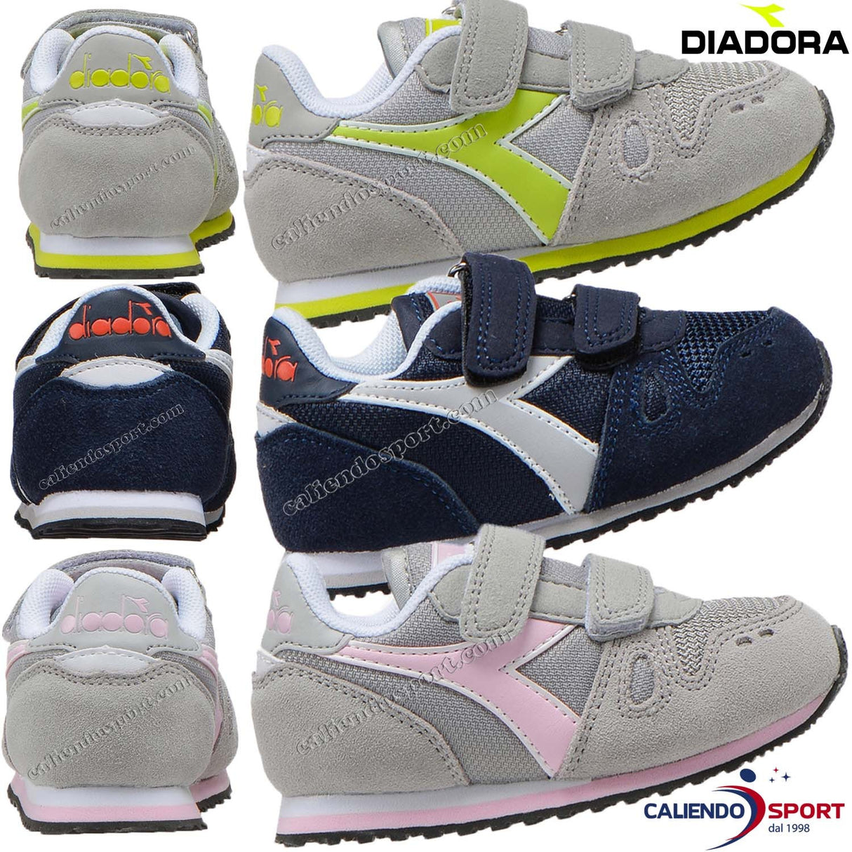 DIADORA CHILDREN'S SHOES 174383 75042 75072 60065 SIMPLE RUN TD VELCRO