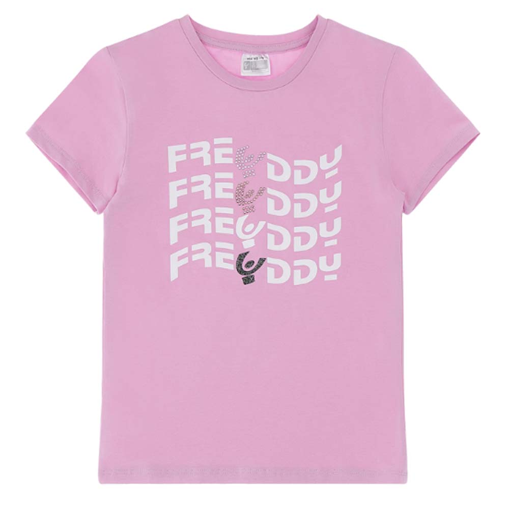 FREDDY T-SHIRT GIRLS FR0489 COTTON RHINESTONE