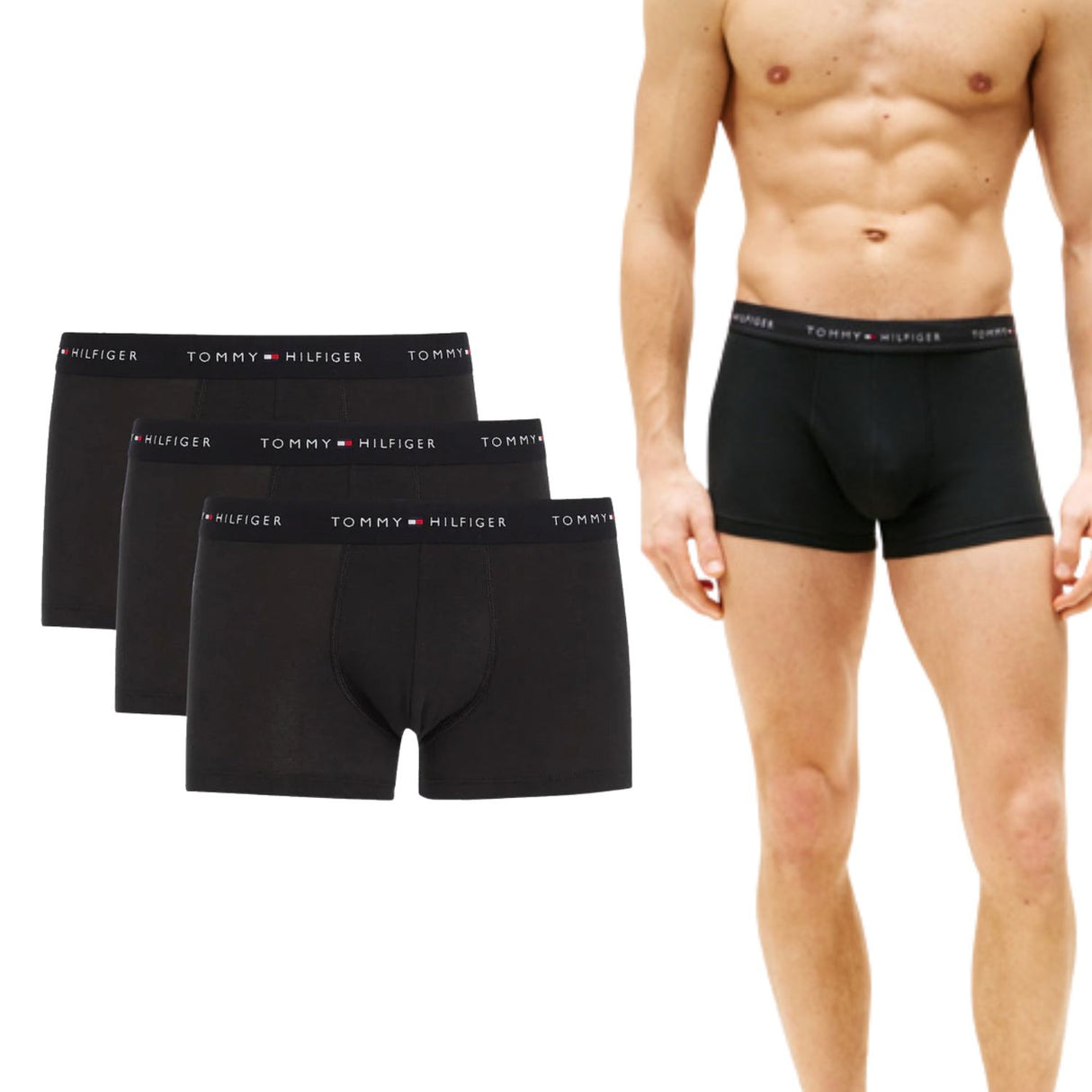 BOXR UOMO TOMMY HILFIGER UM0UM02763 OSK NERO 3 PAIA