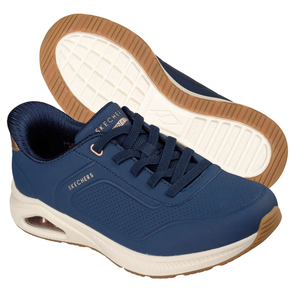 SCARPA SKECHERS 190177 NVY SLIP INS ARCH FIT RELAX