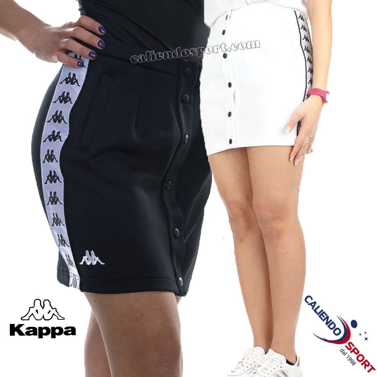 GONNA KAPPA 222 BANDA BAQUIMA 304I7N0  NERO BIANCO