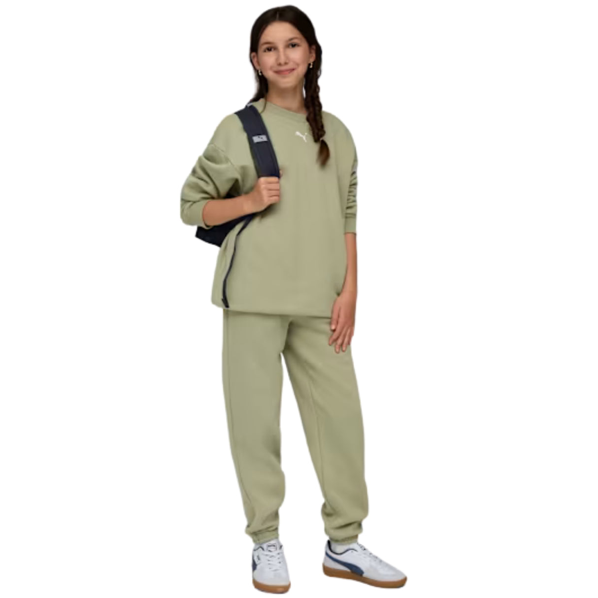 TUTA RAGAZZE PUMA 689727 82 ESSENTIALS COTONE FELPATO