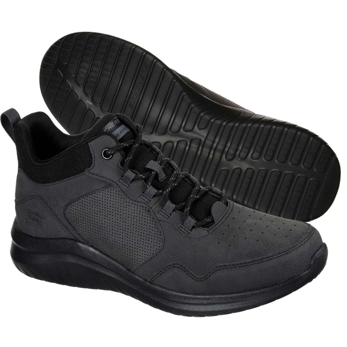 CHAUSSURES À COL MONTANT SKECHERS 52780 BBK NOIRES À REFROIDISSEMENT PAR AIR