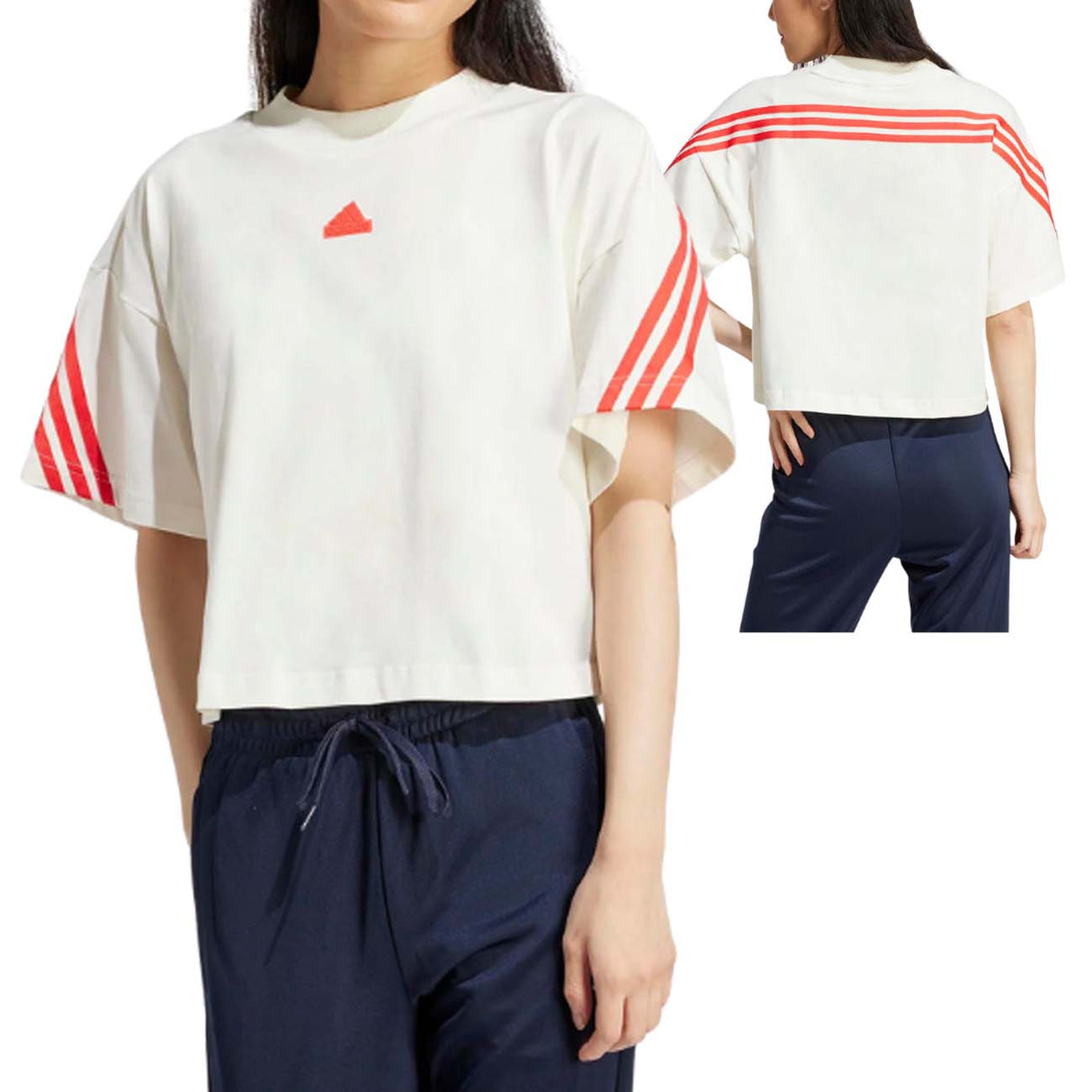 T-SHIRT DONNA ADIDAS IS3607 FUTUR ICON COTONE