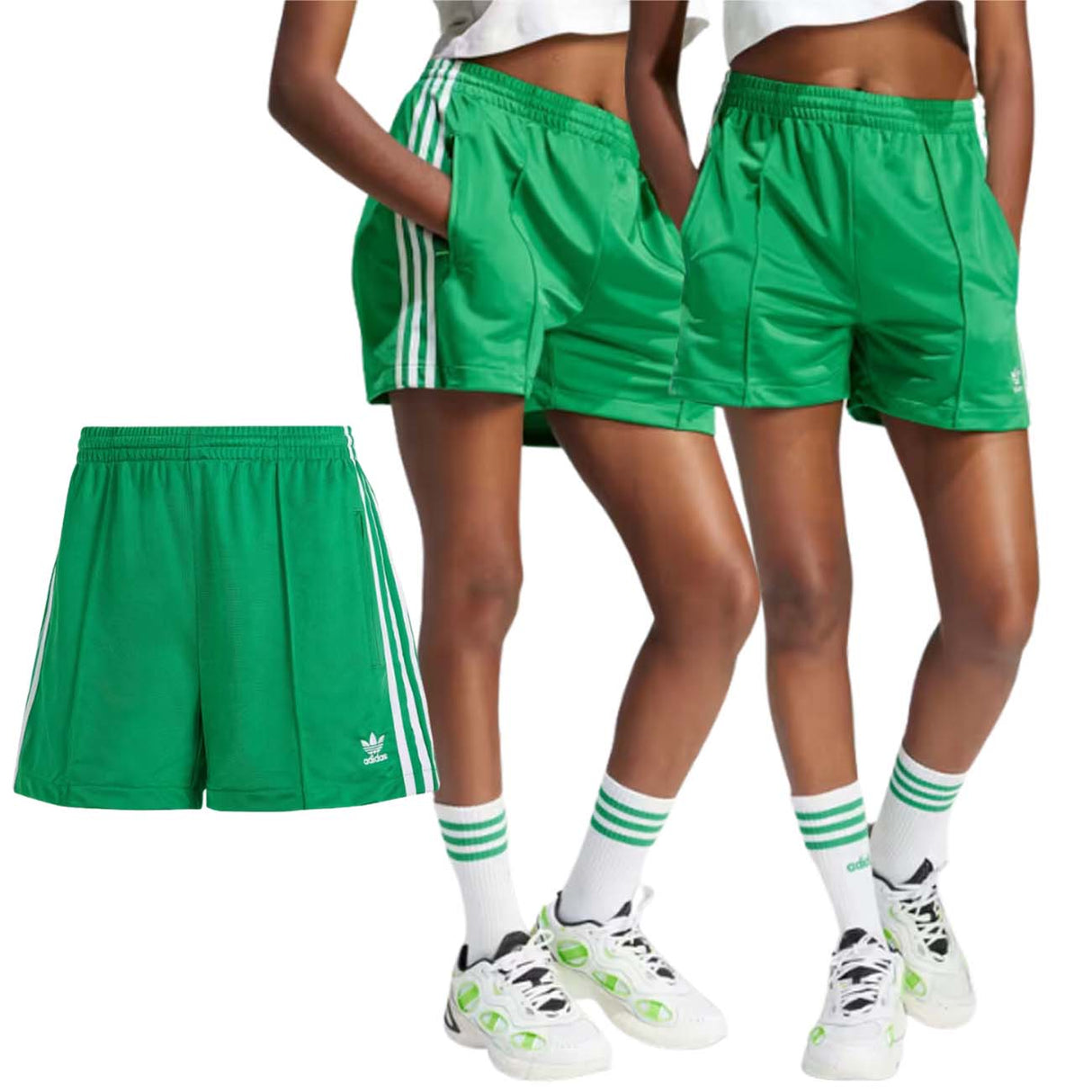 PANTALONCINO DONNA ADIDAS IN6283 FIREBIRD VERDE ACETATO