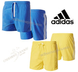 COSTUME UOMO ADIDAS SHORT 3 STRIPES BJ8809 BJ8820 GIALLO AZZURRO MARE PANTALONCINO