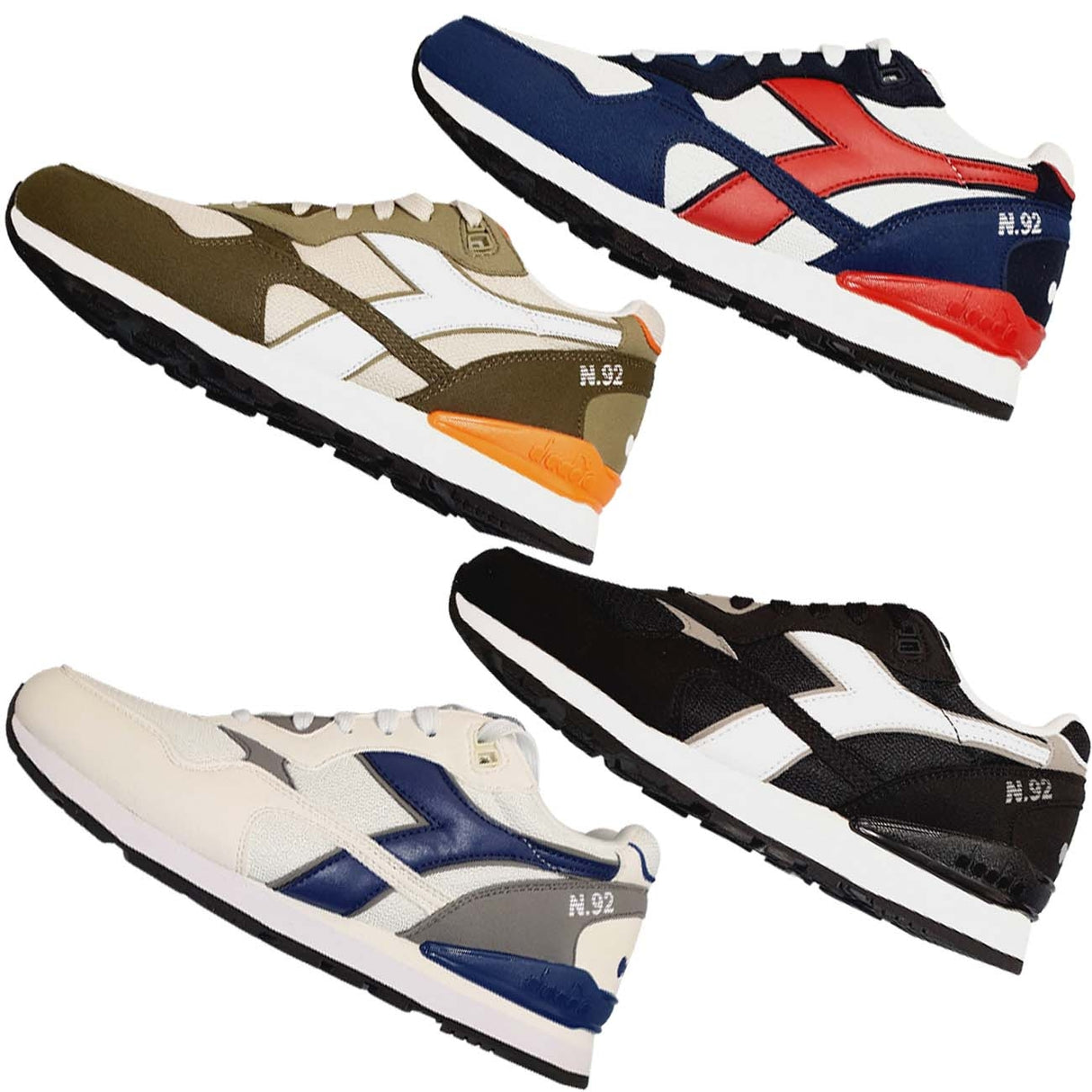 DIADORA N.92 173169 01 MEN'S SPORT SNEAKER SHOE
