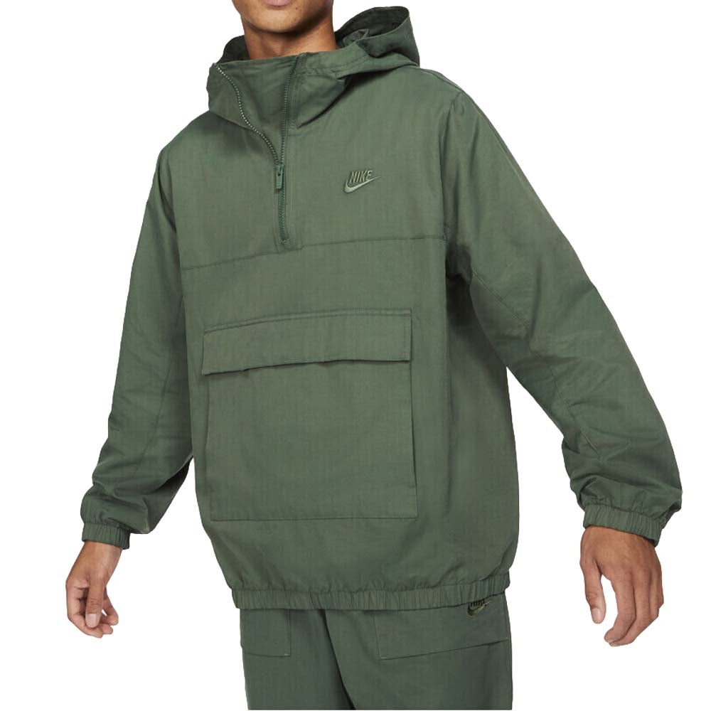 GIACCA NIKE DA0011 WOVEN ANORAK NERO VERDE